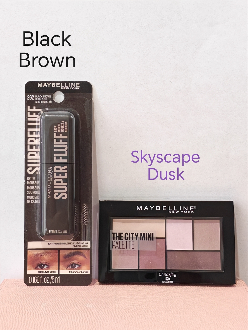 Maybelline Super Fluff Brow Mousse + The City Mini Eyeshadow Palette